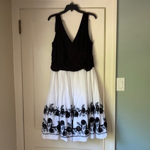 Black and white dress